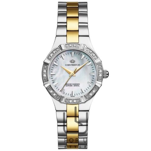 ساعت مچی عقربه ای زنانه کوین واچ (CoinWatch) مدل C144TWH