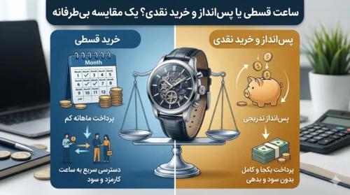 ساعت قسطی یا پس‌انداز و خرید نقدی؟ یک مقایسه بی‌طرفانه